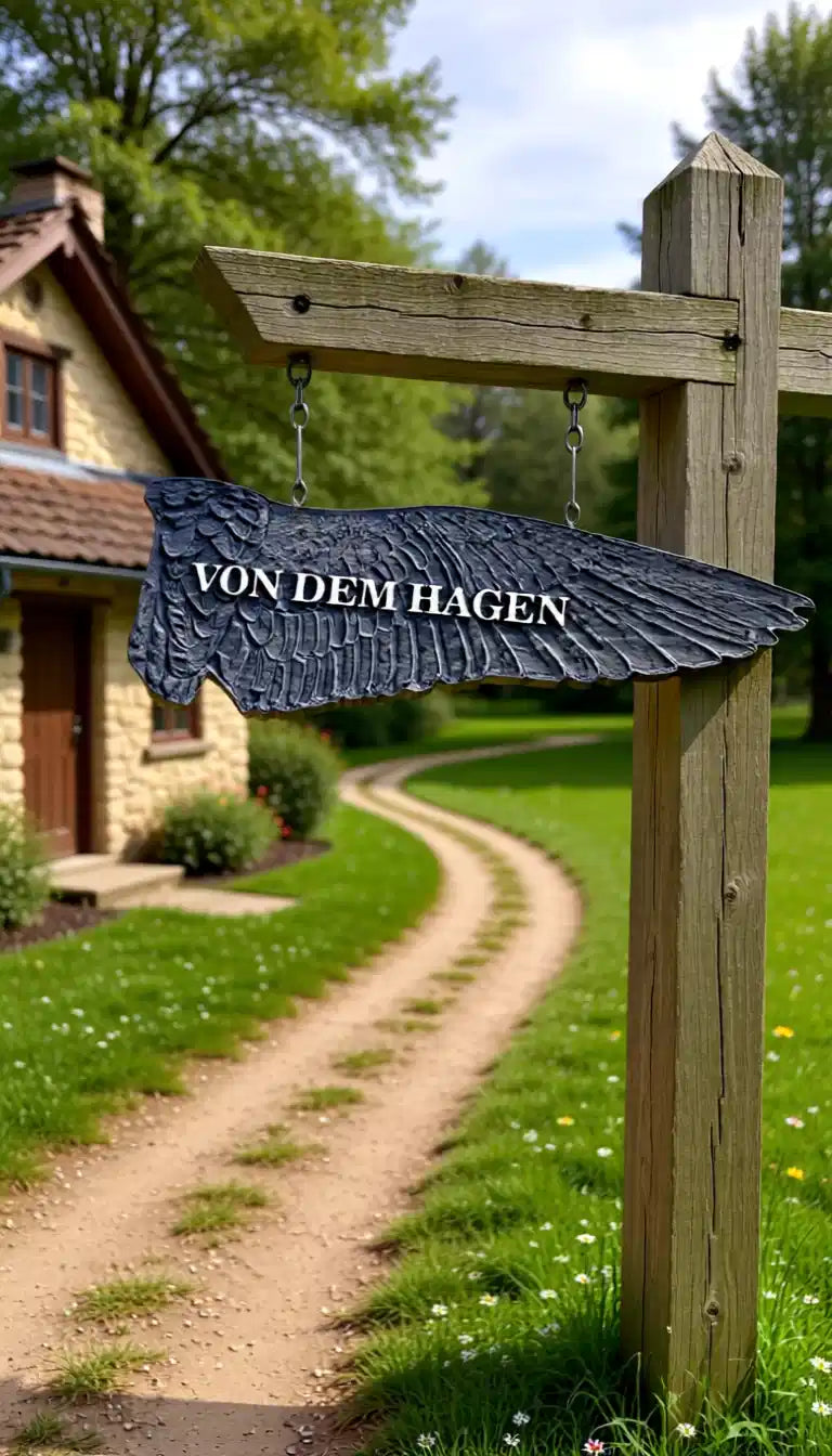 Custom Carved Wooden Wings - Artisan Trailmarker Decor