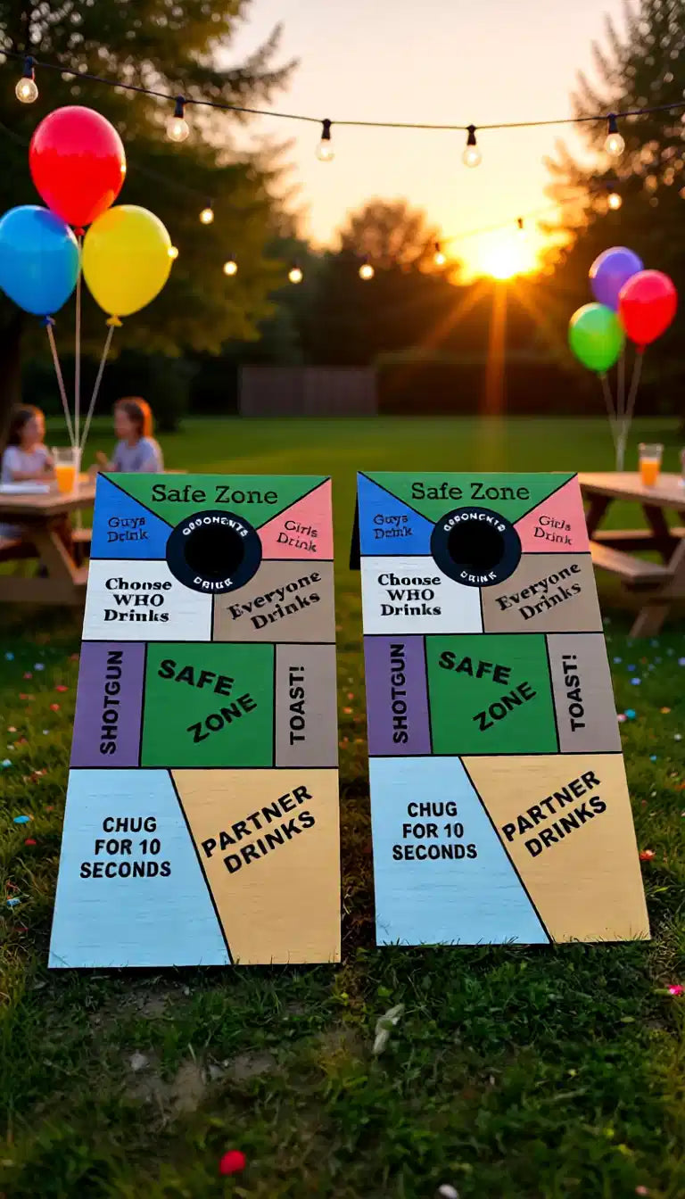 Drinking Cornhole Boards: The Ultimate 4ft x 2ft Party Game!