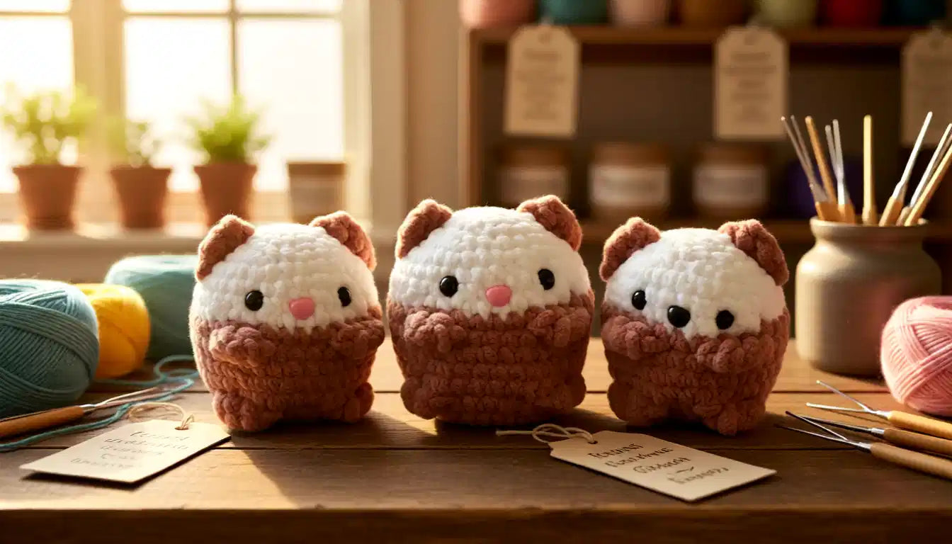 Handmade Crochet Cat Plush – Cute Amigurumi Gift | Soft Mini Plush Toy