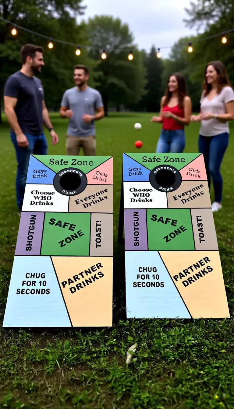 Drinking Cornhole Boards: The Ultimate 4ft x 2ft Party Game!