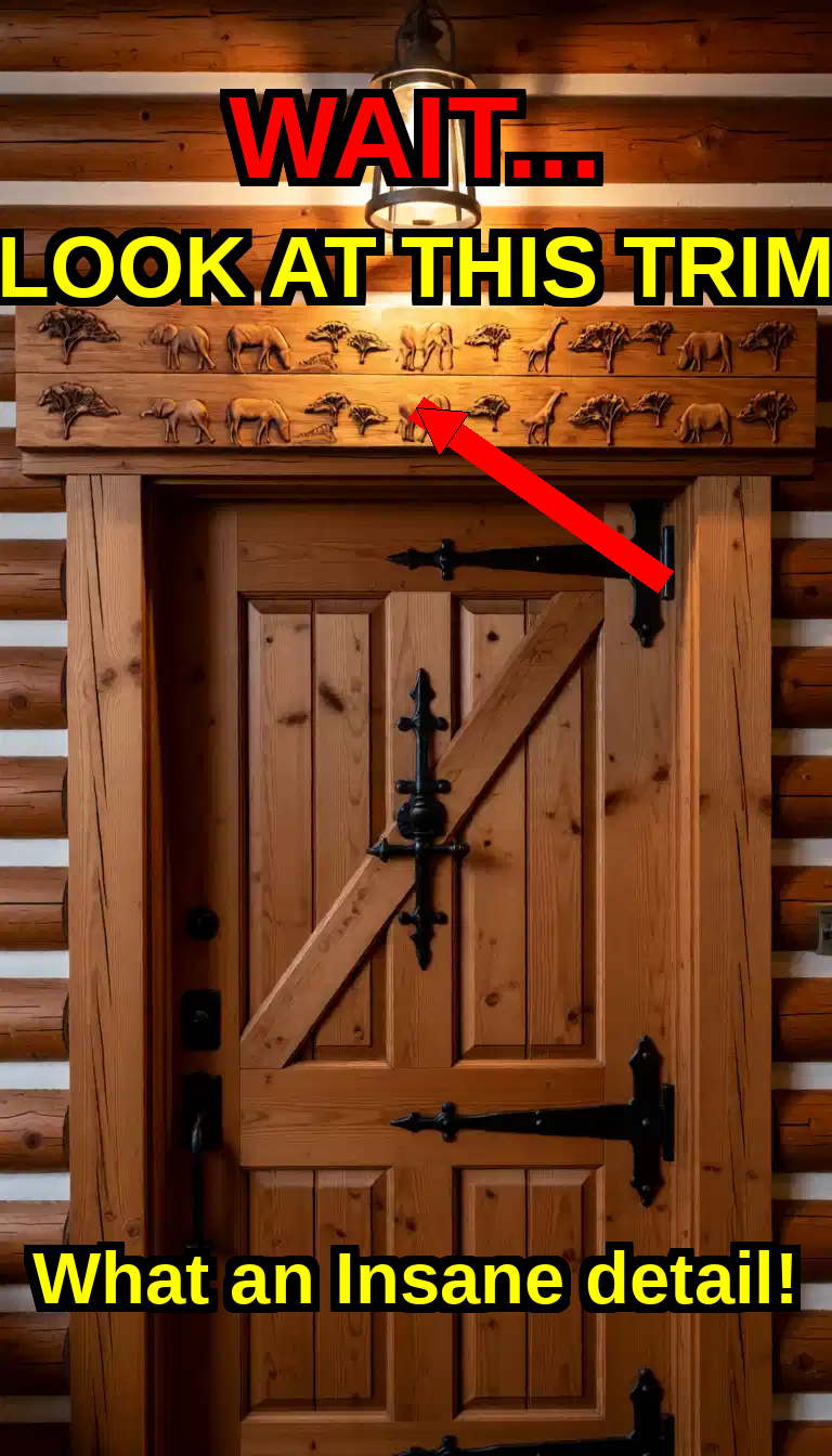 Safari Animal Wood Trim – Rustic Wildlife Door & Wall Decor