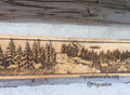 Deer Mantel – Custom Carved Pine Wildlife Wall Decor