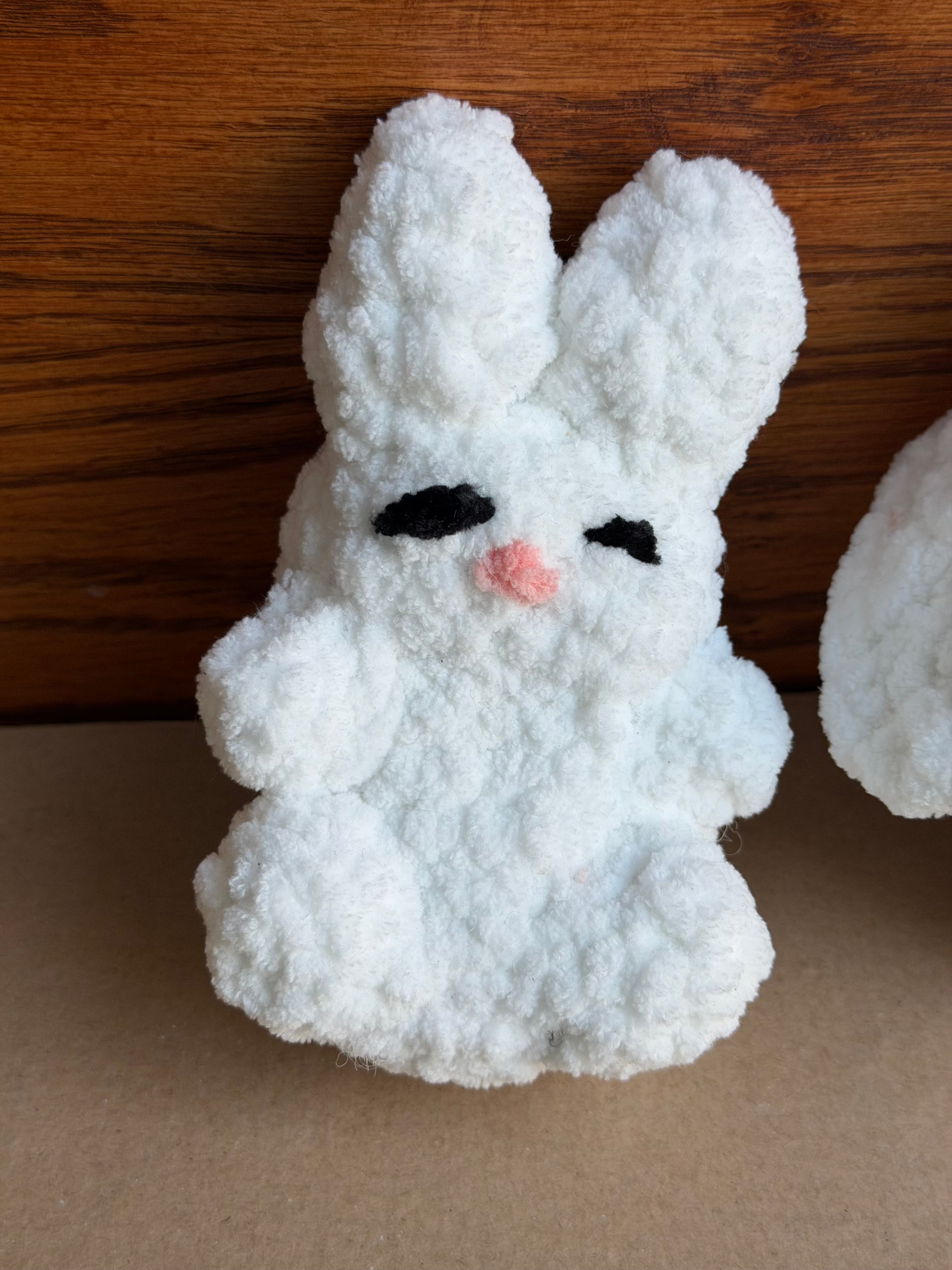 Handmade Crochet Bunny Rabbit Plush – Soft Amigurumi Stuffed Animal