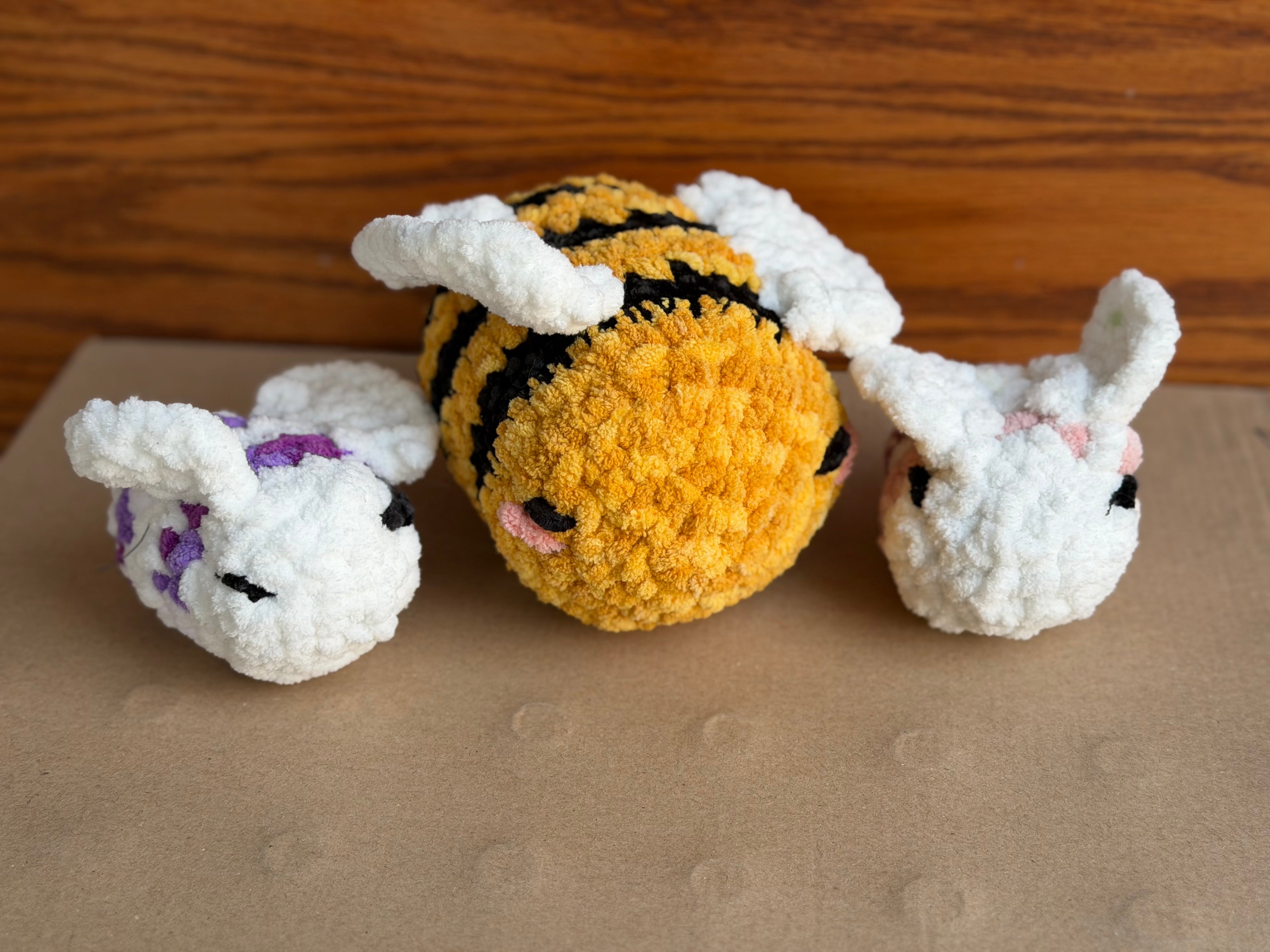 Handmade Crochet Bee Plush – Soft Amigurumi Stuffed Animal - Big Bee