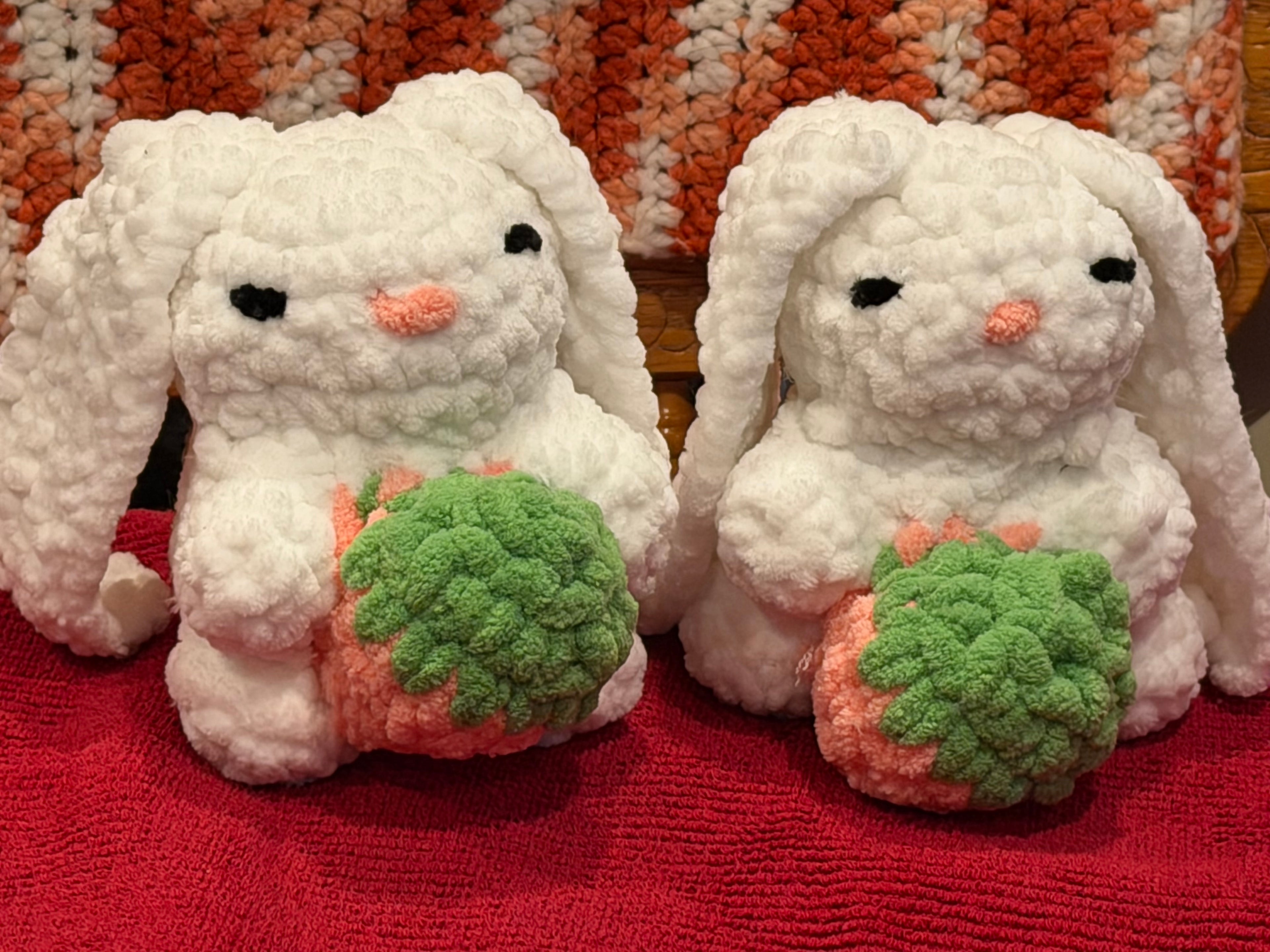 Handmade Crochet Bunny Rabbit Plush – Soft Amigurumi Stuffed Animal