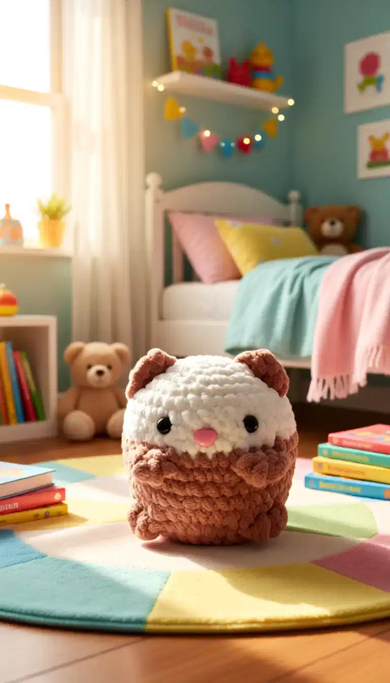 Handmade Crochet Cat Plush – Cute Amigurumi Gift | Soft Mini Plush Toy