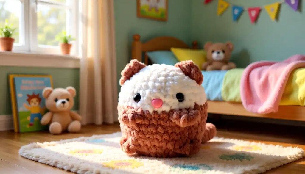 Handmade Crochet Cat Plush – Cute Amigurumi Gift | Soft Mini Plush Toy