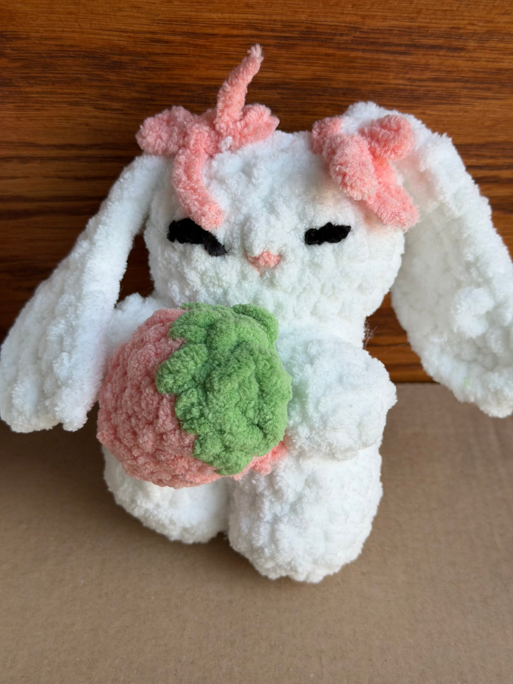 Handmade Crochet Bunny Rabbit Plush – Soft Amigurumi Stuffed Animal