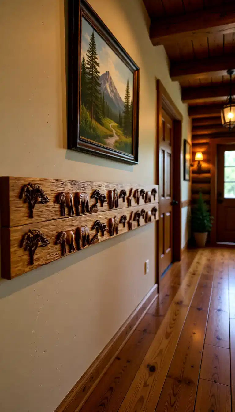Safari Animal Wood Trim – Rustic Wildlife Door & Wall Decor
