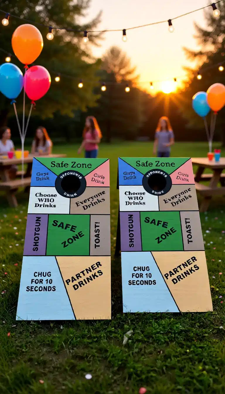 Drinking Cornhole Boards: The Ultimate 4ft x 2ft Party Game!