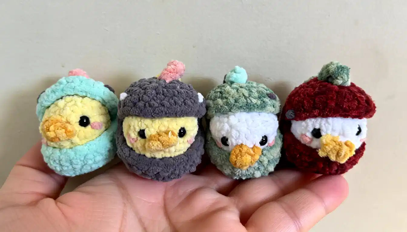 RAWR-Dorable! Crochet Dino-Ducklings Amigurumi - 5 in