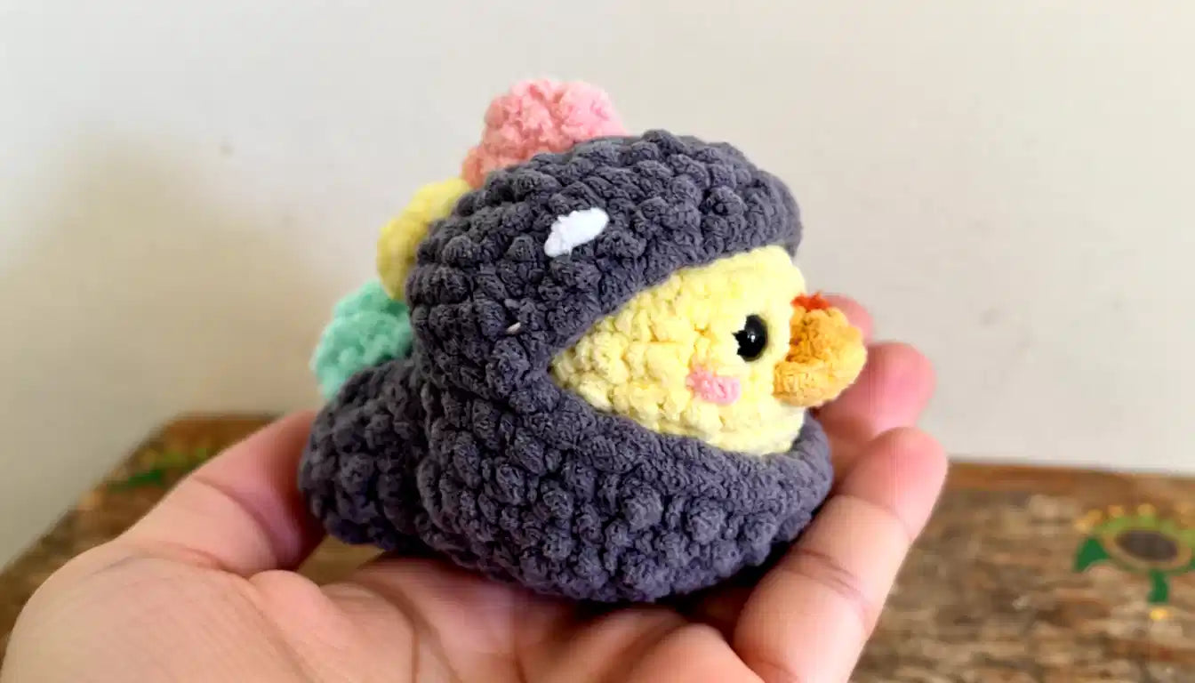 RAWR-Dorable! Crochet Dino-Ducklings Amigurumi - 5 in