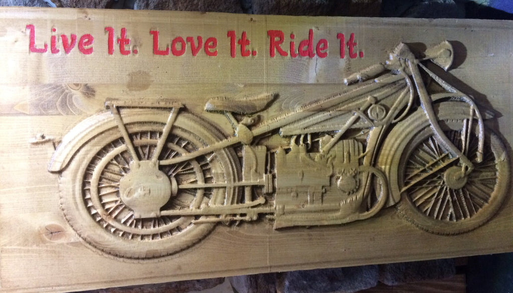 Motorcycle - Live it Love it Ride it Customizable Sign