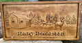 Custom Carved Wood Welcome Sign, Cabin, Lakehouse, Personalized