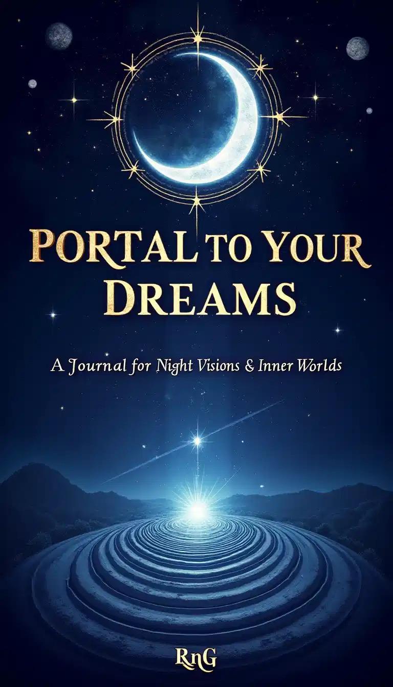 Digital Download - Portal to Your Dreams  Dream Journal Lucid Dreaming Workbook Moon Celestial Dream Diary Shadow Work, Intuition & Night Visions - PDF FILE