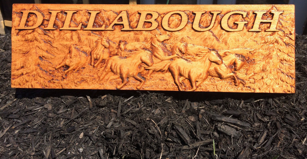 Personalized wood carved Name plaques signs Custom made outdoor Family