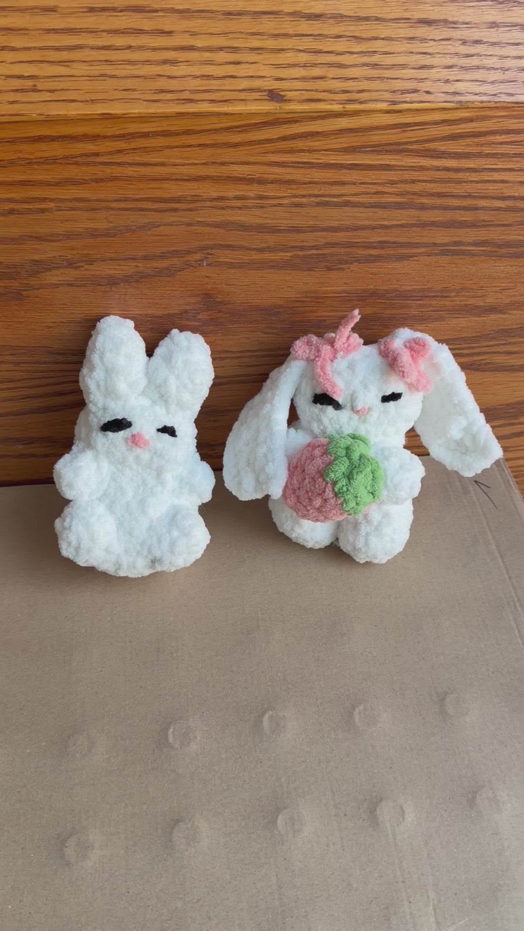 Handmade Crochet Bunny Rabbit Plush – Soft Amigurumi Stuffed Animal